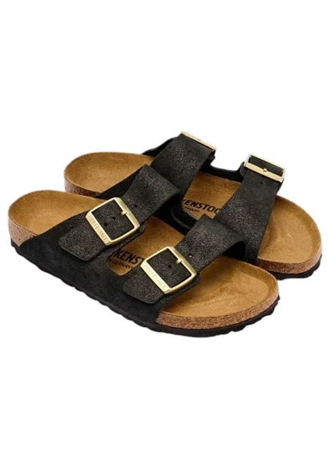 Arizona - Black suede shimemring BIRKENSTOCK | shoes | 1030312SHIMMERING BLACK